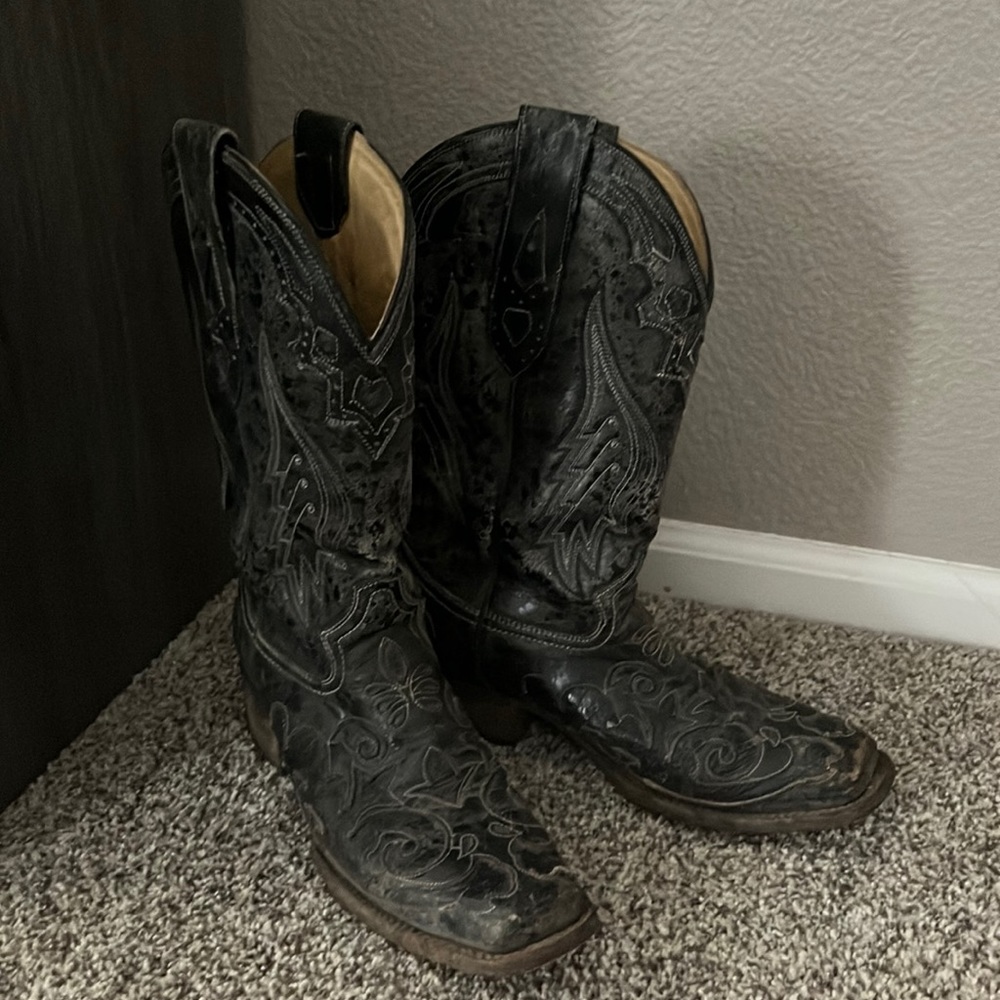 Corral Python Inlay Cowboy Boots - image 1